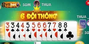 Hình ảnh bàn đấu Tiến lên miền Nam đếm lá đầy kịch tính