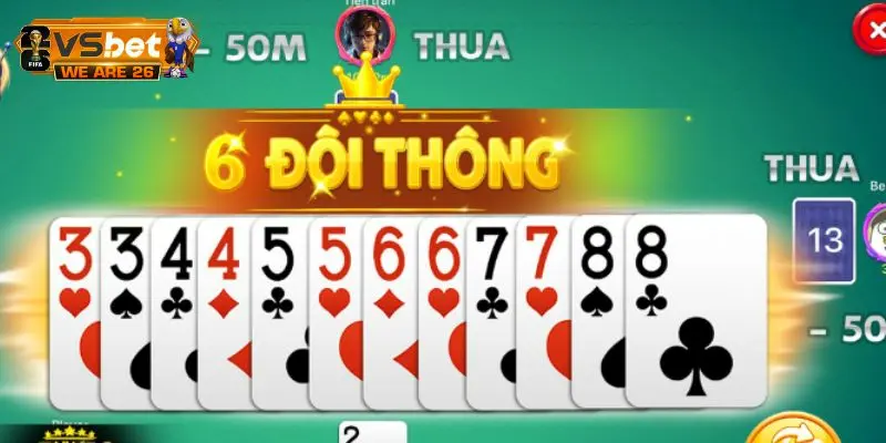 Hình ảnh bàn đấu Tiến lên miền Nam đếm lá đầy kịch tính